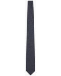 Giorgio Armani - Pure Silk Tie With Micro Polka-Dot Jacquard - Lyst
