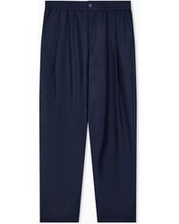 Giorgio Armani - Trouser Regular Fit Silk Habotai With Cupro Lining - Lyst