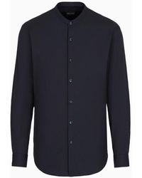 Giorgio Armani - Plain-knit Stretch Cotton Icon Shirt - Lyst