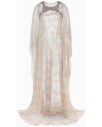 Giorgio Armani - Embroidered Long Dress - Lyst