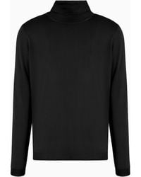 Giorgio Armani - Jersey De Cachemir Con Cuello Chimenea - Lyst