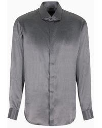 Giorgio Armani - Regular-fit Printed Silk Shirt - Lyst