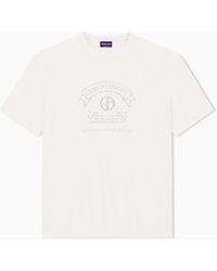 Giorgio Armani - Jersey Crew-Neck T-Shirt With Logo - Lyst