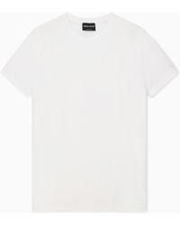 Giorgio Armani - Jersey T-Shirt With A Crew Neck And Short Sleeves - Lyst