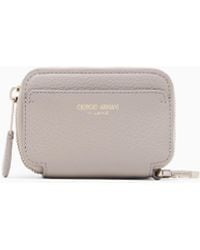 Giorgio Armani - Leather Mini Wraparound-Zip Wallet - Lyst