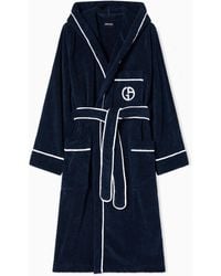 Giorgio Armani - Cotton Terry Bathrobe - Lyst