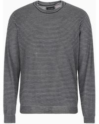 Giorgio Armani - Knitted Jumper With A Crew Neck - Lyst