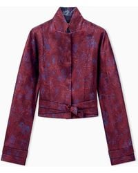 Giorgio Armani - Blazer Slim-Fit Cropped - Lyst