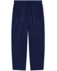 Giorgio Armani - Cashmere Double Jersey Flat-Front Trousers - Lyst