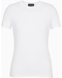 Giorgio Armani - T-shirt In Jersey Di Viscosa Stretch - Lyst