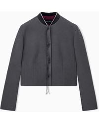 Giorgio Armani - Blazer Slim-Fit Virgin Wool With Horn Buttons And Tassels - Lyst