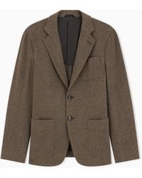 Giorgio Armani - Single-Breasted Upton Jacket - Lyst