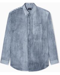 Giorgio Armani - Viscose Blend Satin Shirt - Lyst