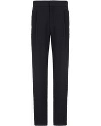 Giorgio Armani - Hose Mit Einer Bundfalte Aus Wollstretch - Lyst