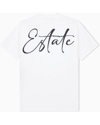 Giorgio Armani - Camiseta De Jersey Interlock De Algodón Con En La Parte Trasera - Lyst