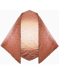 Giorgio Armani - Pleated Silk Stole - Lyst