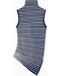 Giorgio Armani - Knit Top Slim Fit Sleeveless Turtleneck - Lyst