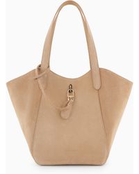 Giorgio Armani - Medium Suede Handbag - Lyst