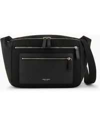 Giorgio Armani - Bolso Bandolera Grande De Nailon Y Cuero Plena Flor Asv - Lyst