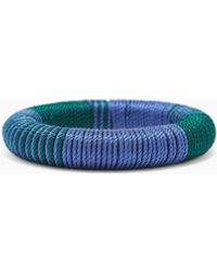 Giorgio Armani - Fabric-Covered Bangle - Lyst