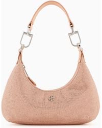 Giorgio Armani - La Prima Satin And Rhinestone Mini Hobo Bag - Lyst