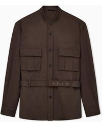 Giorgio Armani - Viscose And Linen Shirt Jacket X Kith - Lyst