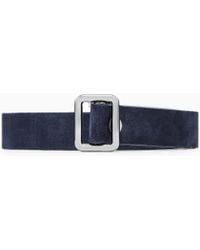 Giorgio Armani - Suede Belt - Lyst