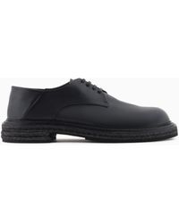 Giorgio Armani - Nappa-Leather Derby Shoes - Lyst