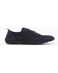 Giorgio Armani - Nylon And Suede Sneakers - Lyst