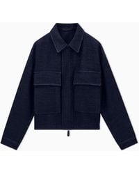 Giorgio Armani - Blouson Jacket Regular Fit - Lyst