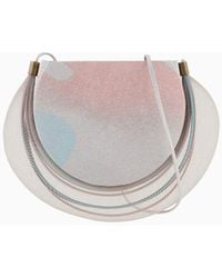 Giorgio Armani - Printed Clutch Bag With Crinoline Detail - Lyst