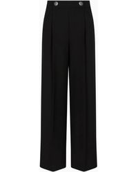 Giorgio Armani - Pantalon À Une Pince En Cady De Crêpe De Soie - Lyst