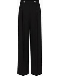 Giorgio Armani - Single-Pleat, Silk Crêpe Cady Trousers - Lyst