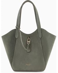Giorgio Armani - Medium Suede Handbag - Lyst