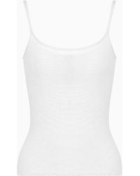 Giorgio Armani - Top En Viscose Ottoman - Lyst
