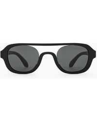 Giorgio Armani - Irregular-Shaped Sunglasses - Lyst