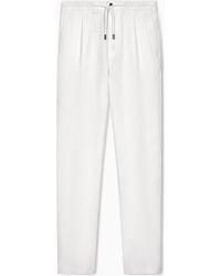 Giorgio Armani - Single-Pleat, Linen-Canvas Trousers - Lyst