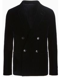 Giorgio Armani - Double-breasted Upton Jacket In Stretch Plain Velvet - Lyst