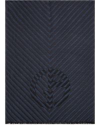 Giorgio Armani - Étole En Soie Et Laine Vierge Jacquard - Lyst