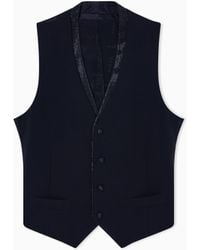 Giorgio Armani - Single-Breasted Waistcoat - Lyst