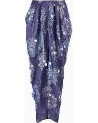 Giorgio Armani - Gonna Lunga Con Stampa Mandala E Ricami - Lyst