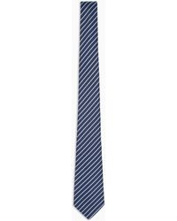 Giorgio Armani - Silk And Cotton Jacquard Tie - Lyst
