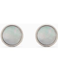 Giorgio Armani - Mother-Of-Pearl And Sterling Cufflinks - Lyst