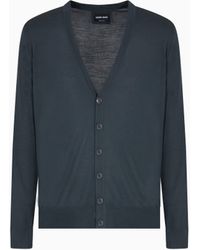 Giorgio Armani - Button Cardigan - Lyst