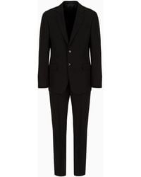 Giorgio Armani - Single-breasted, Water-repellent Wool Suit From The Soft Line - Lyst