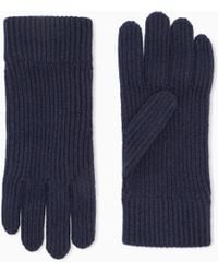 Giorgio Armani - Ribbed Seamless Cashmere Gloves - Lyst