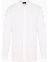 Giorgio Armani - Regular-fit Shirt In Linen - Lyst
