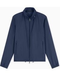 Giorgio Armani - Cashmere Gabardine Blouson With A Hidden Hood Icon - Lyst