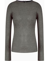 Giorgio Armani - Cashmere And Mohair Wool Crew-Neck Jumper - Lyst