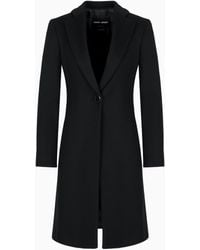 Giorgio Armani - Cappotto Monopetto - Lyst
